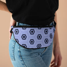 Load image into Gallery viewer, Lavender &amp; Blue Pattern Art Fanny Pack
