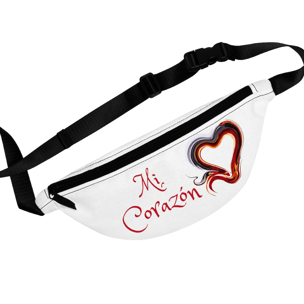 Mi Corazón Heart Art Fanny Pack