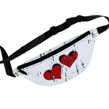 Load image into Gallery viewer, Goth Hearts Art Fanny Pack
