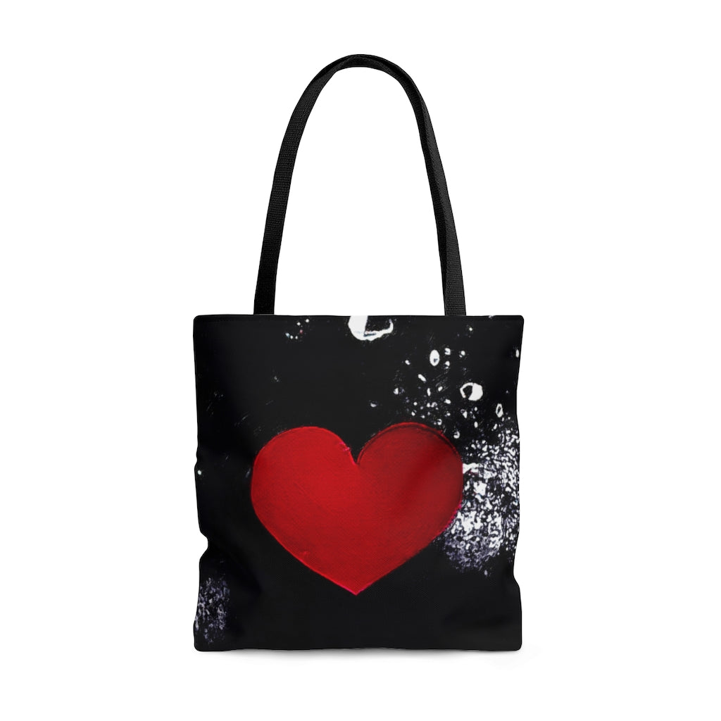 Splashed With Love Heart - Tote Bag