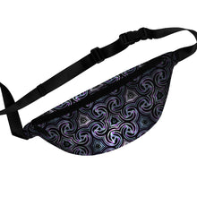 Load image into Gallery viewer, So Metal Abstract Pattern (Silver, Purple, Blue &amp; Black) Fanny Pack
