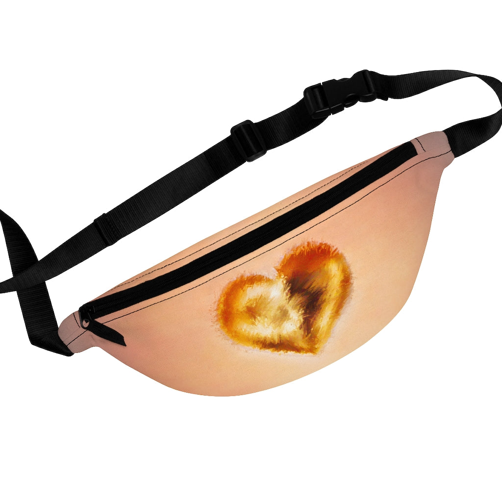 Sunset Heart Art Fanny Pack