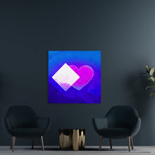 Load image into Gallery viewer, Gossamer Origami Heart - HD Metal Wall Art
