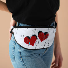 Load image into Gallery viewer, Goth Hearts Art Fanny Pack
