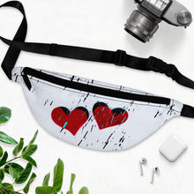 Load image into Gallery viewer, Goth Hearts Art Fanny Pack
