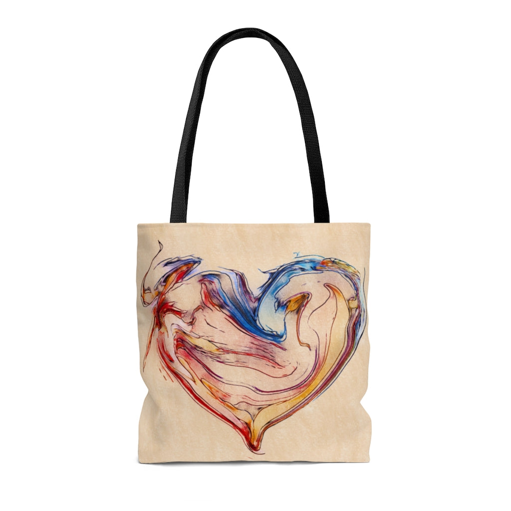 Expression Heart Art Tote Bag