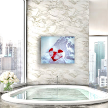 Load image into Gallery viewer, Swept Away Heart Art on Brushed Metal - Wall Art
