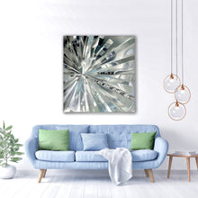 Load image into Gallery viewer, Revolving Reflections Abstract Art on Brushed Metal - Wall Art
