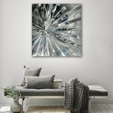 Load image into Gallery viewer, Revolving Reflections Abstract Art on Brushed Metal - Wall Art
