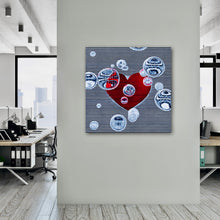 Load image into Gallery viewer, Mod Heart - HD Metal Wall Art
