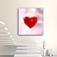 Load image into Gallery viewer, Under the Tinsel Water Heart Art on Brushed Metal - Wall Art
