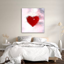 Load image into Gallery viewer, Under the Tinsel Water Heart Art on Brushed Metal - Wall Art
