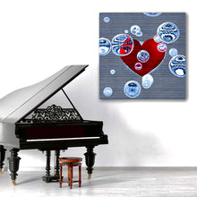 Load image into Gallery viewer, Mod Heart - HD Metal Wall Art
