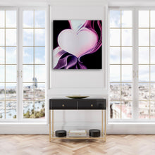 Load image into Gallery viewer, Romancing The Stone Heart Art on Brushed Metal - Wall Art
