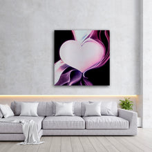 Load image into Gallery viewer, Romancing The Stone Heart Art on Brushed Metal - Wall Art
