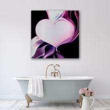 Load image into Gallery viewer, Romancing The Stone Heart Art on Brushed Metal - Wall Art
