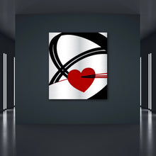 Load image into Gallery viewer, Break-Free Heart Art on Brushed Metal - Wall Art
