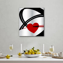 Load image into Gallery viewer, Break-Free Heart Art on Brushed Metal - Wall Art
