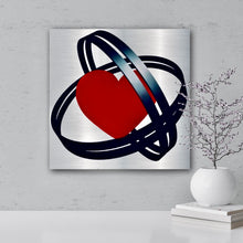 Load image into Gallery viewer, Steal My Heart Art on Brushed Metal - Wall Art
