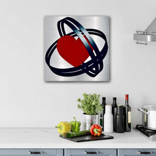 Load image into Gallery viewer, Steal My Heart Art on Brushed Metal - Wall Art
