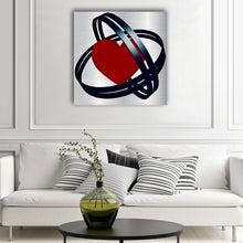 Load image into Gallery viewer, Steal My Heart Art on Brushed Metal - Wall Art
