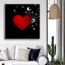 Load image into Gallery viewer, Splashed With Love Heart - HD Metal Wall Art
