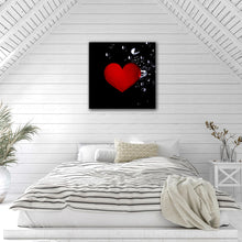 Load image into Gallery viewer, Splashed With Love Heart - HD Metal Wall Art
