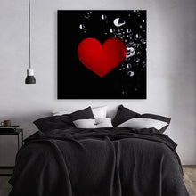 Load image into Gallery viewer, Splashed With Love Heart - HD Metal Wall Art
