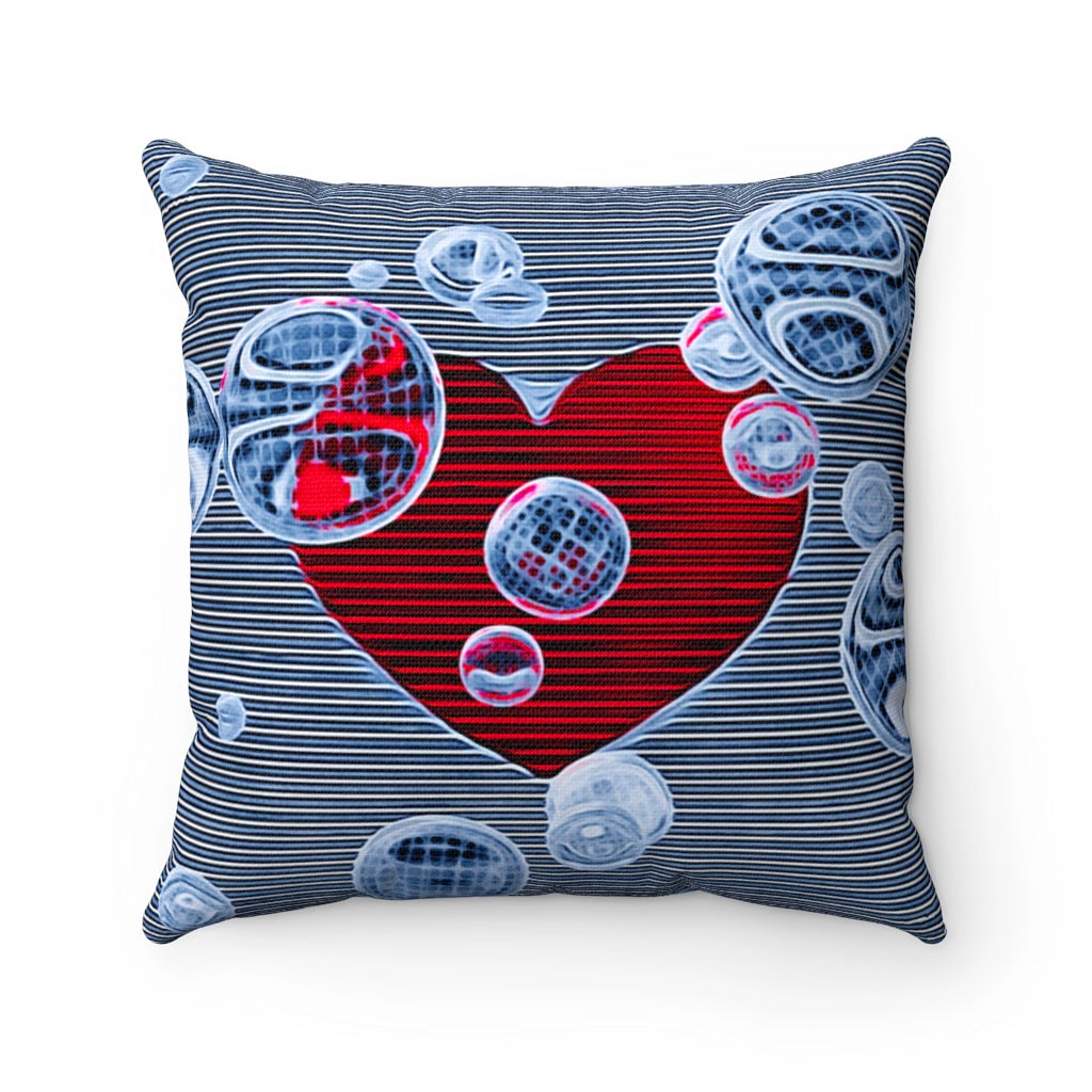 MOD Heart - Square Throw Pillow