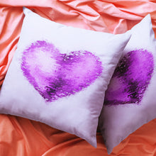 Load image into Gallery viewer, Healing Purple Heart - Square Throw Pillow
