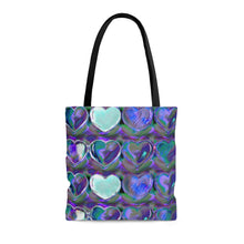 Load image into Gallery viewer, Shine on Hearts Art Tote Bag
