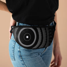 Load image into Gallery viewer, Gear Design Abstract Art (Silver&amp; Black) Fanny Pack
