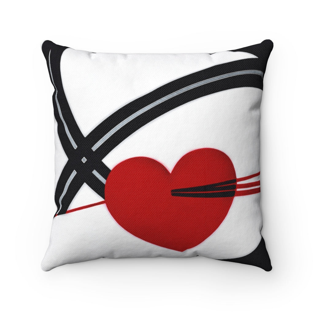 Break-Free Heart - Square Throw Pillow