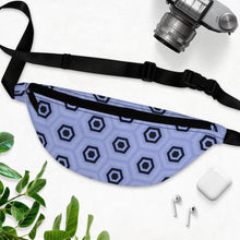 Load image into Gallery viewer, Lavender &amp; Blue Pattern Art Fanny Pack
