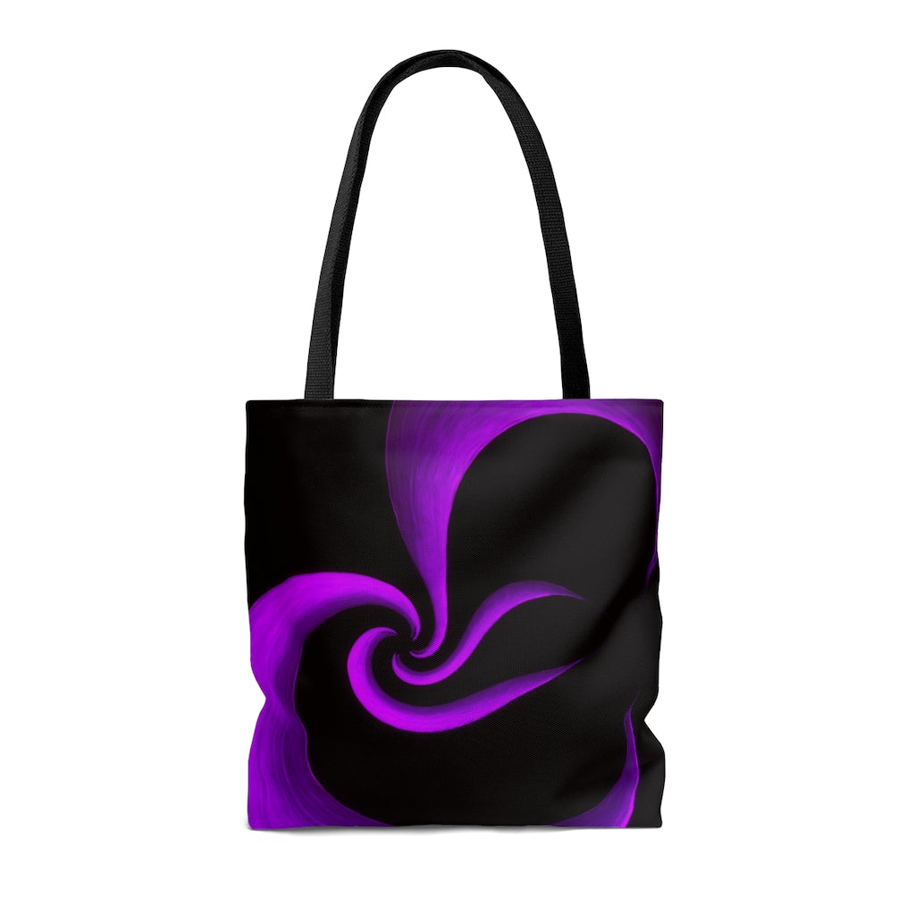 Zen Purple Abstract Art Tote Bag