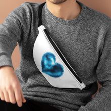 Load image into Gallery viewer, Into the Azure Blue Heart Art Fanny Pack
