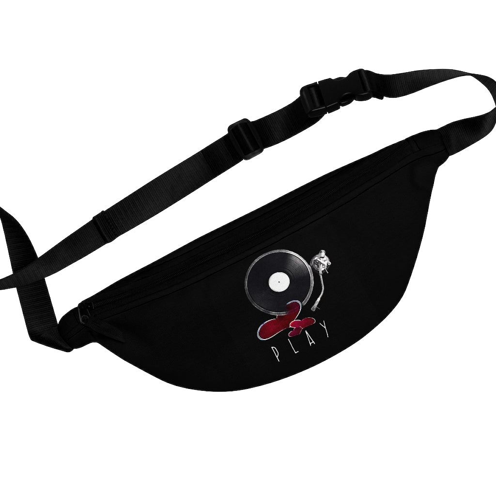 Record Player Play Hearts Art Fanny Pack