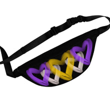 Load image into Gallery viewer, Interconnected Hearts in Non Binary Colors Fanny Pack
