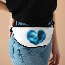 Load image into Gallery viewer, Into the Azure Blue Heart Art Fanny Pack
