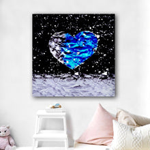 Load image into Gallery viewer, Paper Moon Heart - HD Metal Wall Art
