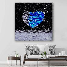 Load image into Gallery viewer, Paper Moon Heart - HD Metal Wall Art
