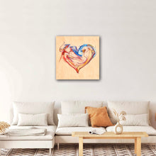 Load image into Gallery viewer, Expression Heart Art on HD Metal - Wall Art
