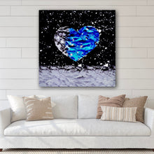 Load image into Gallery viewer, Paper Moon Heart - HD Metal Wall Art
