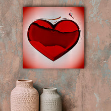 Load image into Gallery viewer, Love Torn Heart Art on Brushed Metal - Wall Art
