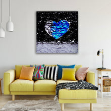 Load image into Gallery viewer, Paper Moon Heart - HD Metal Wall Art
