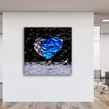 Load image into Gallery viewer, Paper Moon Heart - HD Metal Wall Art
