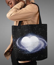 Load image into Gallery viewer, Galaxy Love Heart Art Tote Bag
