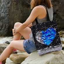 Load image into Gallery viewer, Paper Moon Heart Art Tote Bag
