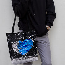 Load image into Gallery viewer, Paper Moon Heart Art Tote Bag
