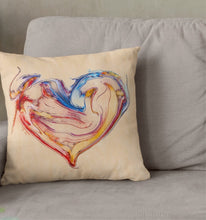 Load image into Gallery viewer, Expression Heart - Square Throw Pillow
